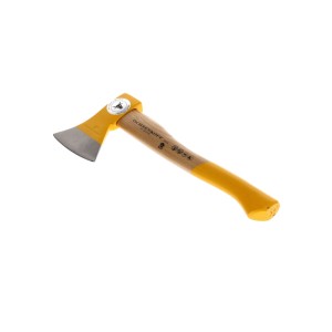 Ochsenkopf Forstbeil OX 235 E-0602 mit Kuhfuß-Form, 600 g, Eschenholzstiel und gelbem Griff.