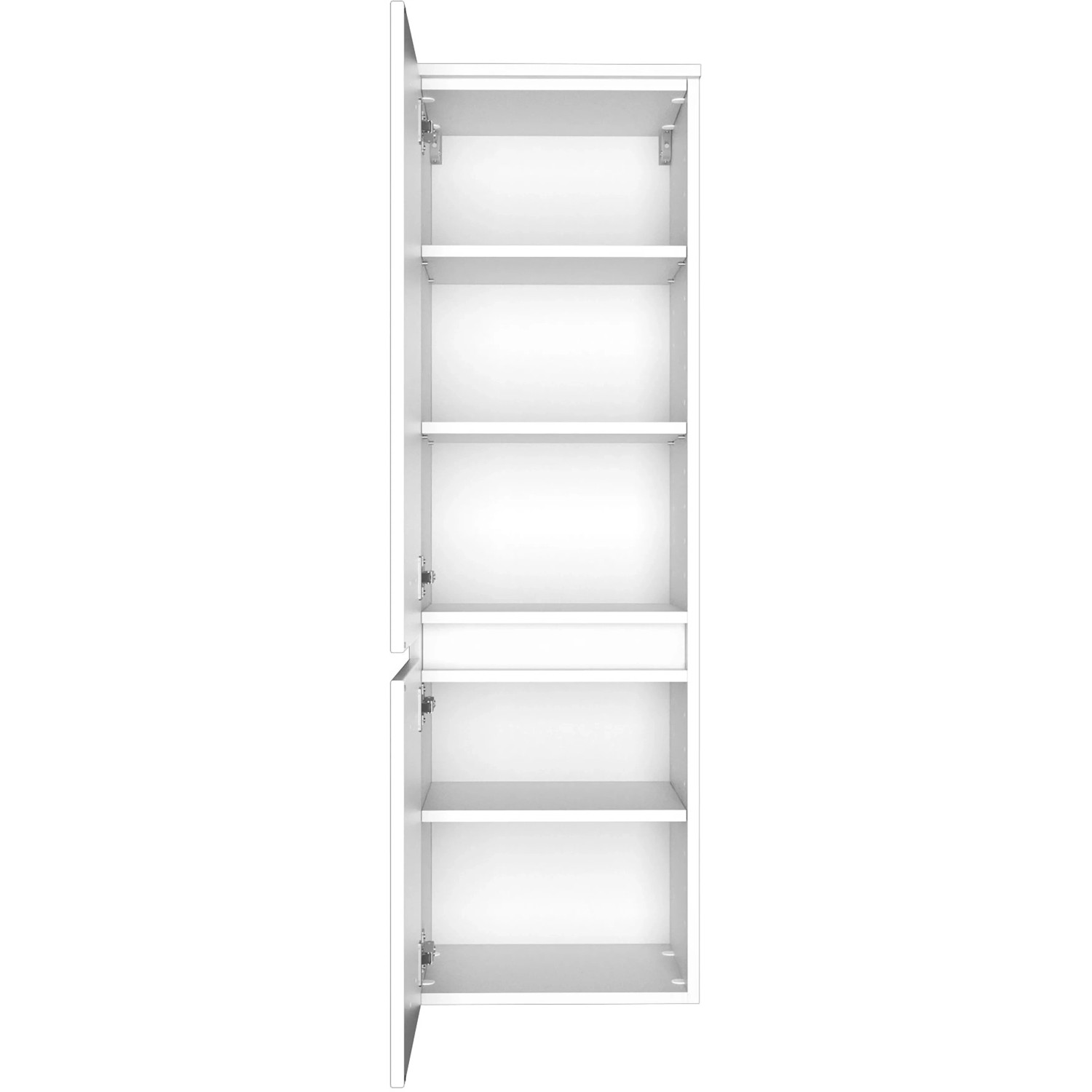 Offener, weißer Held Möbel Bad-Midischrank Verona, 40 cm breit, mit Einlegeböden.