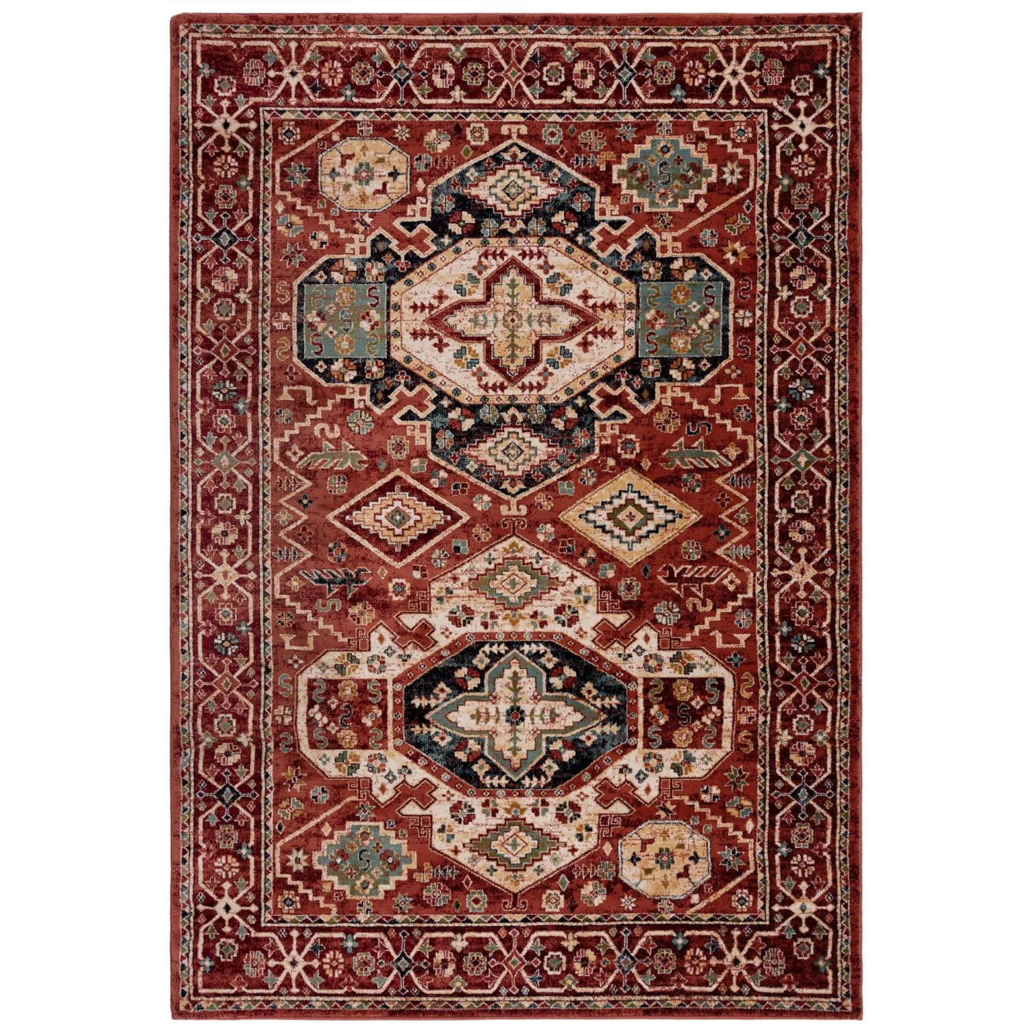 Flair Rugs Vintageteppich Gillingham 200 cm x 290 cm Rot