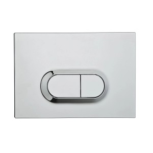 Pianura Betätigungsplatte Duo O EASYPro Chrom für WC-Spülkästen, 2-Mengen-Auslösung.