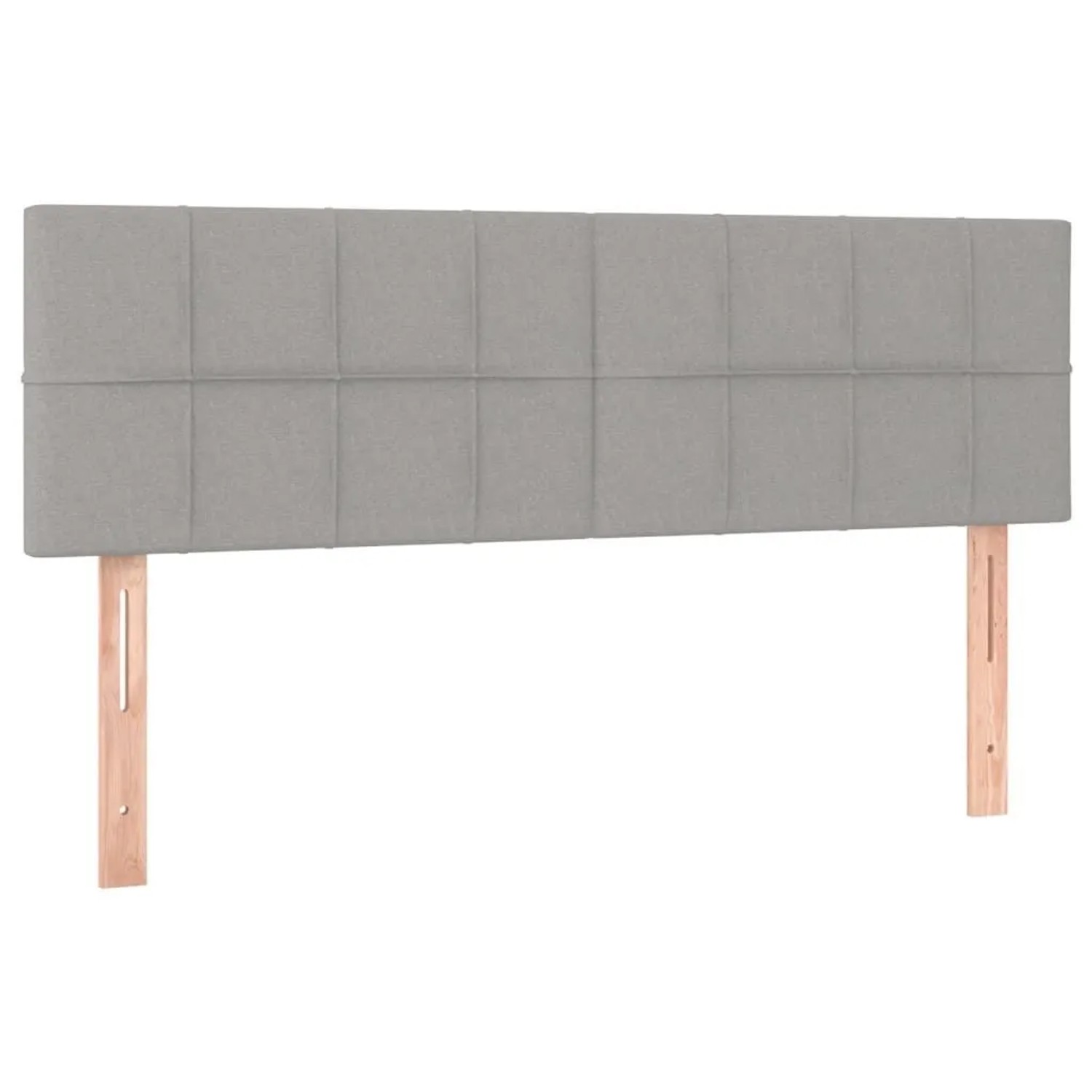 vidaXL Kopfteile 2 Stk Hellgrau 72x5x78/88 cm Stoff 346046