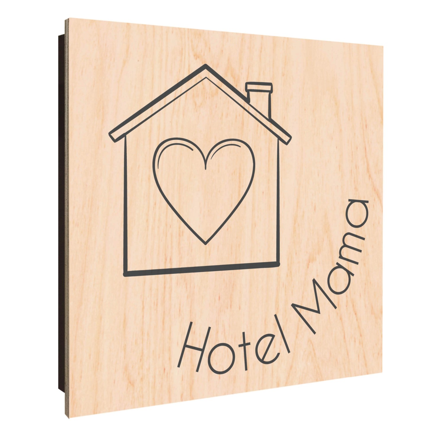 Banjado Schlüsselkasten Holz 30x30cm Schwarz Scharnier Rechts 50 Haken Desi günstig online kaufen