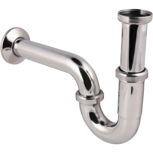 Viega Siphon, verchromt, für Waschtische, 1 1/4 Zoll, aus Metall.