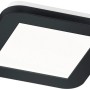 Quadratische, schwarze Reality LED Deckenleuchte Camillus mit weißem Leuchtfeld.