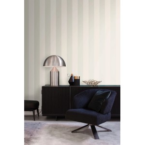 Beige Streifen Tapete von Origin Wallcoverings, 53cm breit. Dekorative Wandgestaltung.