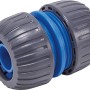 LUX Reparator 19 mm: Schlauchverbinder aus grauem und blauem Kunststoff für 19 mm Schläuche.