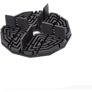 Schwarzes GS Terrassen Plattenlager, 10 mm hoch, 32 Stück für Terrassendielen.