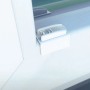 Gardinia Plissee Falzklebeträger Concept in Weiß am Fensterrahmen befestigt.