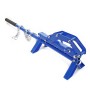 Blauer Xpotool 5-in-1 Holzheber mit langem Griff, Kette und Zahnmechanismus zum Heben von Baumstämmen.