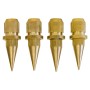 Dynavox Lautsprecher Spikes, 4er Set aus Messing, zur Montage unter Lautsprecherboxen.