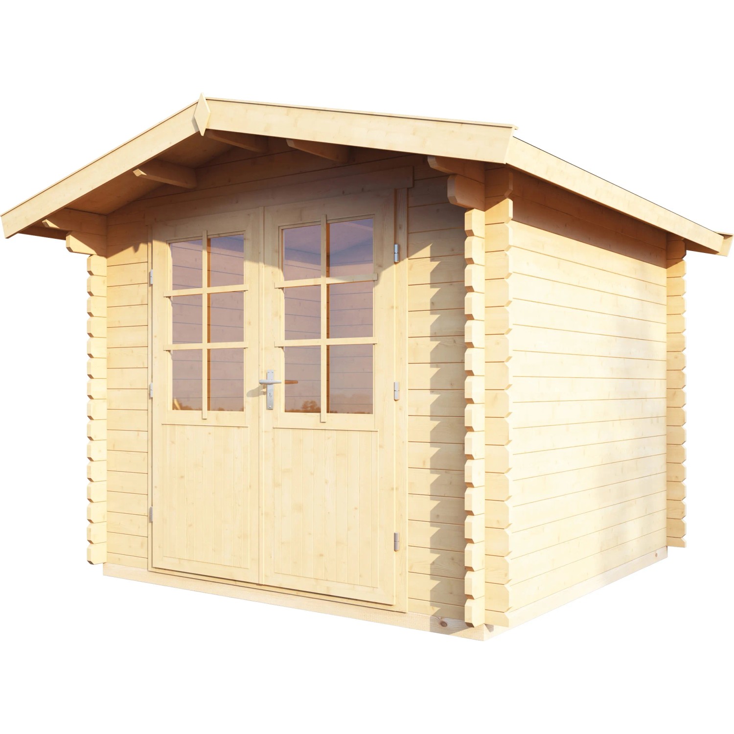 Wolff Finnhaus Holz-Gartenhaus Bibertal 28-A 240 cm x 240 cm