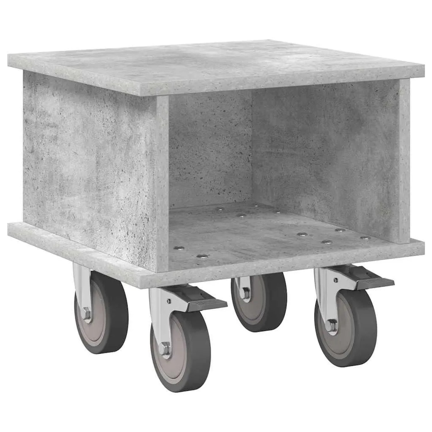 vidaXL TV-Ständer Beton Grau 37 x 35 x 35 cm Holzwerkstoff 891051
