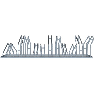 Doppelseitiger, feuerverzinkter Schake Fahrradständer mit 12 Stellplätzen (2100 mm).