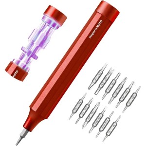 Hoto Schraubendreher-Set 24 in 1 Rot Magnetisch