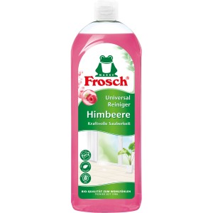 Flasche Frosch Universal Reiniger Himbeere, 750ml, für die Reinigung von Böden und Oberflächen.