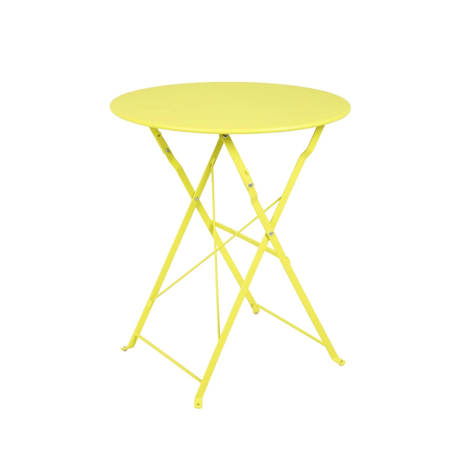 DELUKE Gartentisch LUCIE Eisen Grün 60x60x70cm Klapptisch Esstisch Wetterfest Outdoor Tisch