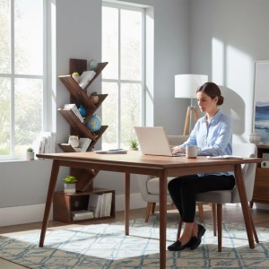 Relaxdays Bücherregal MDF Vintagebraun Baumdesign 6 Ebenen mit Sockelfach 113 cm x 38 cm x 20 cm