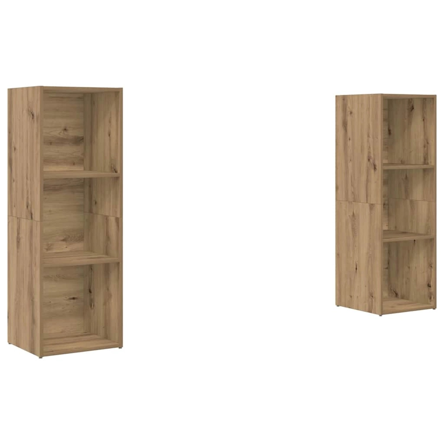 vidaXL TV-Schrank-Set 2-Tlg Artisan-Eiche 107 x 35 x 37 cm 3393548 günstig online kaufen