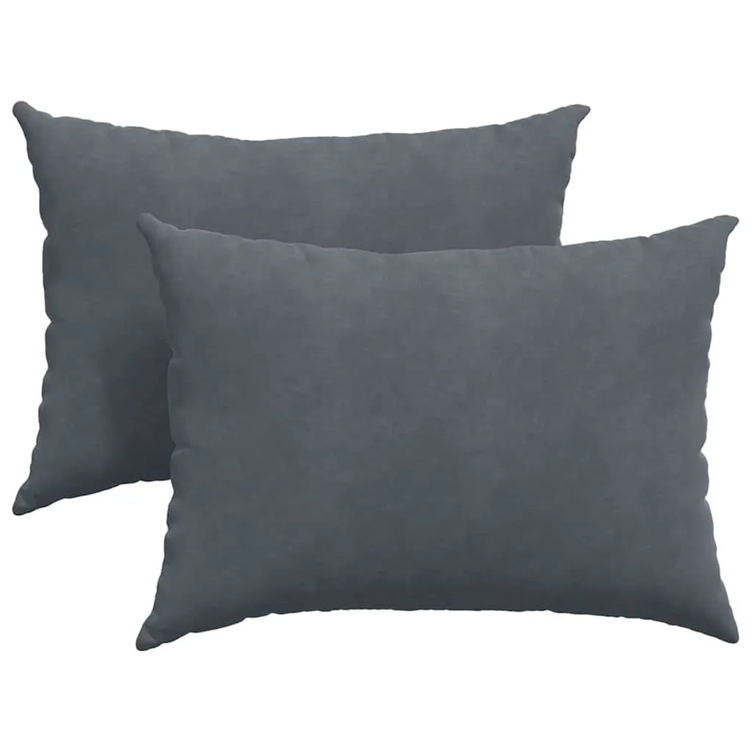vidaXL Sofakissen 2 Stück Dunkelgrau 70 x 50 cm Cordstoff 42013757