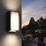 Philips Hue Turaco LED-Wandleuchte, anthrazit, für den Außenbereich, mit warmweißem Licht.