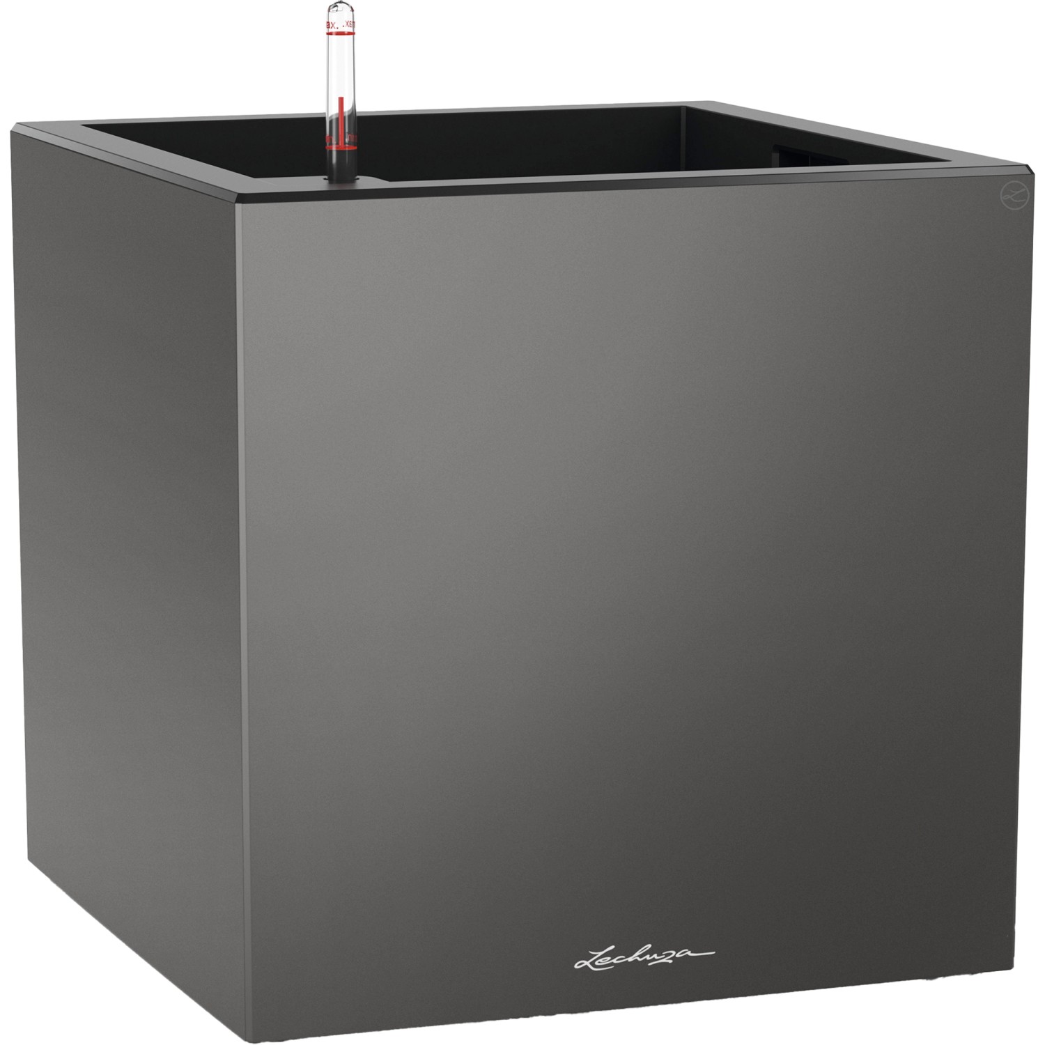 Lechuza Pflanzgefäß Canto Premium low 40 Athrazit Metallic 40 cm x 40 cm