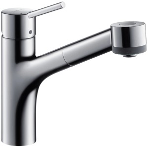 Hansgrohe Talis S Küchenarmatur mit Ausziehbrause, Chrom.