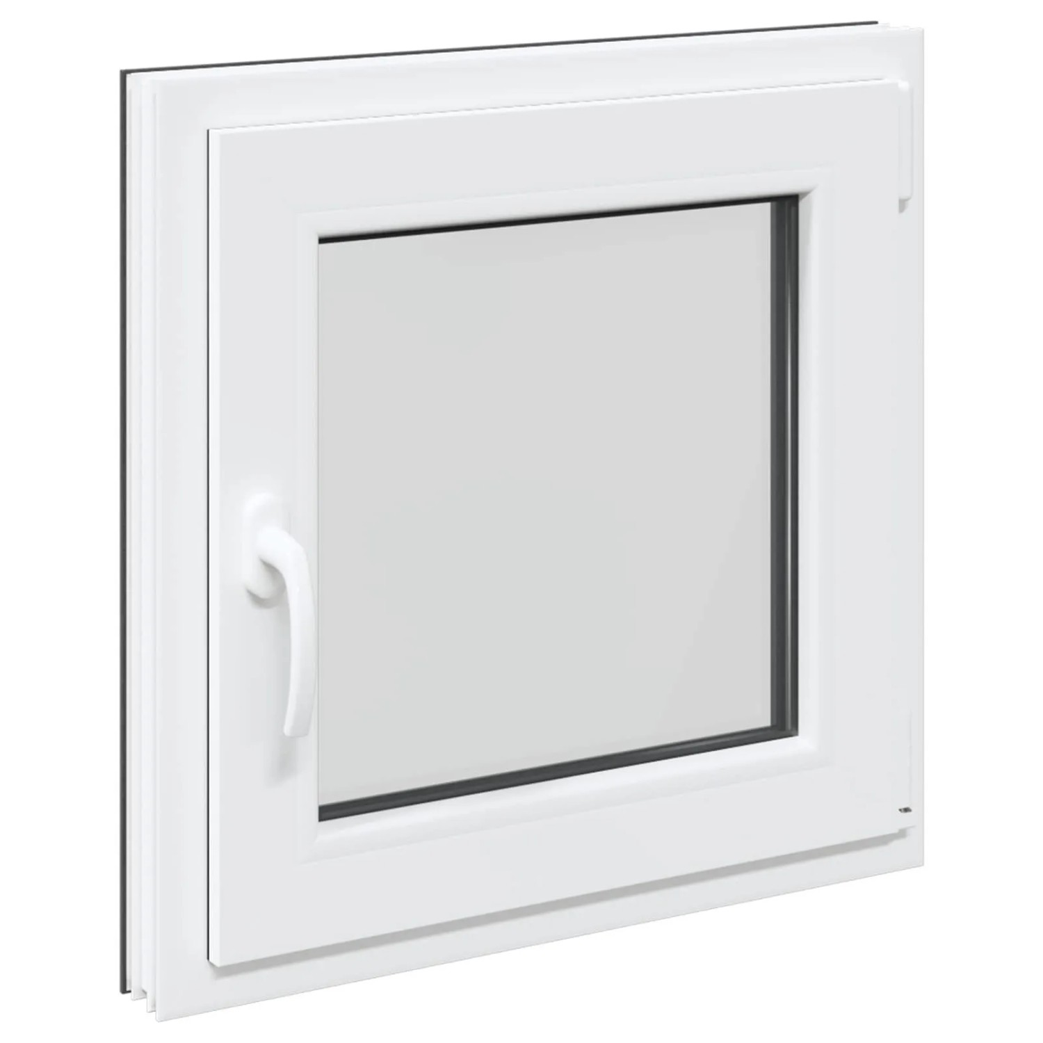 vidaXL Kellerfenster RISOR Anthrazit 60 x 60 cm PVC und Glas 42047271