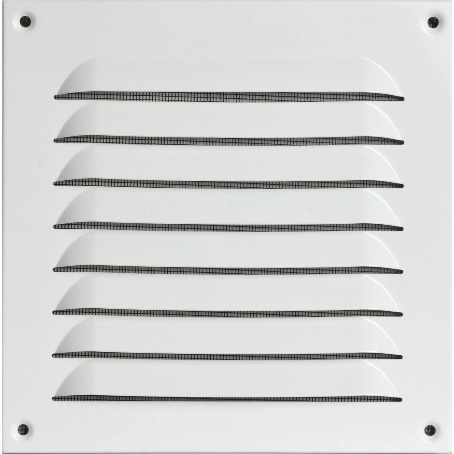 Upmann Wetterschutzgitter Eckig Aufschraubbar 200x200mm Aluminium Weiß