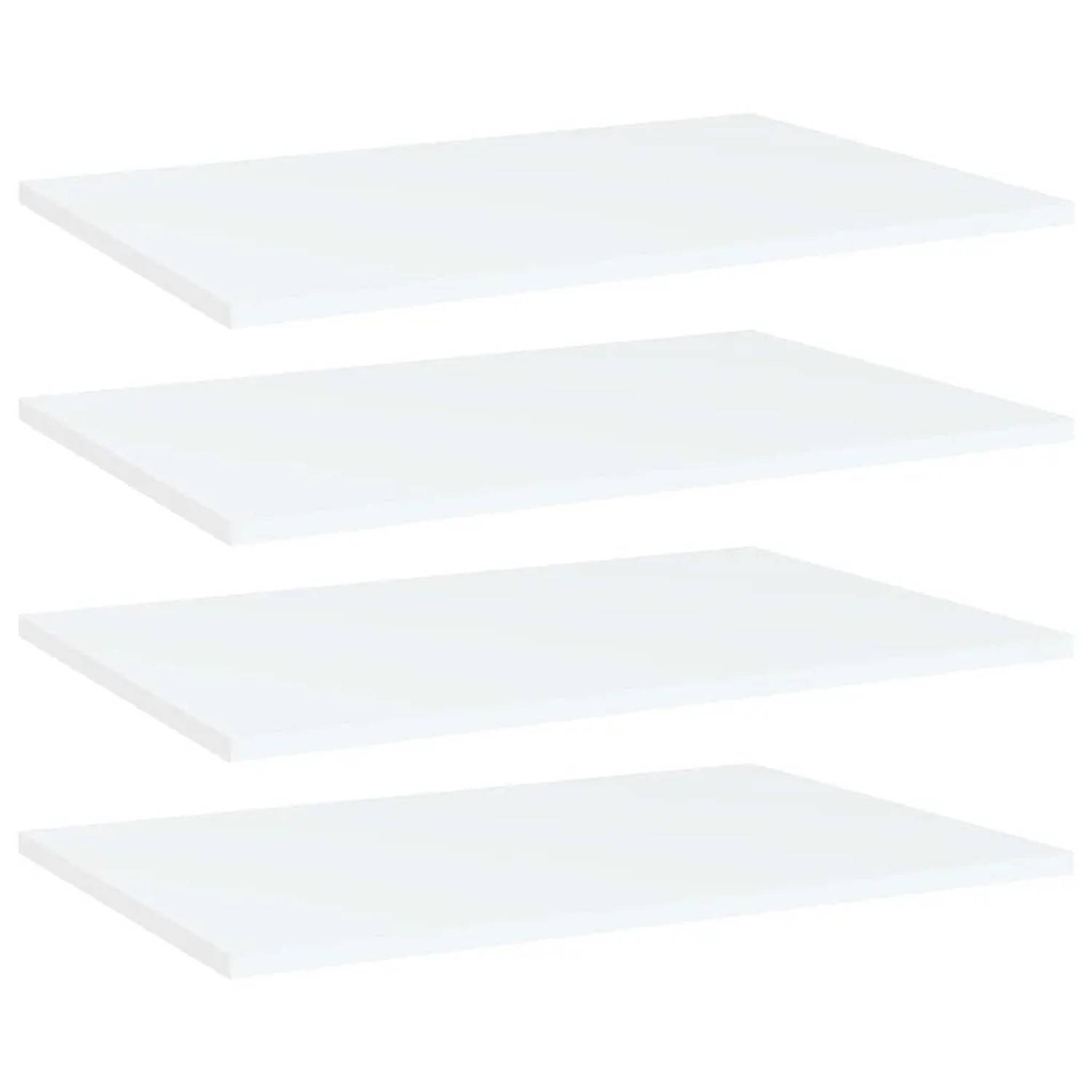 vidaXL Bücherregal-Bretter 4 Stk Weiß 60x40x1,5 cm Holzwerkstoff 805250