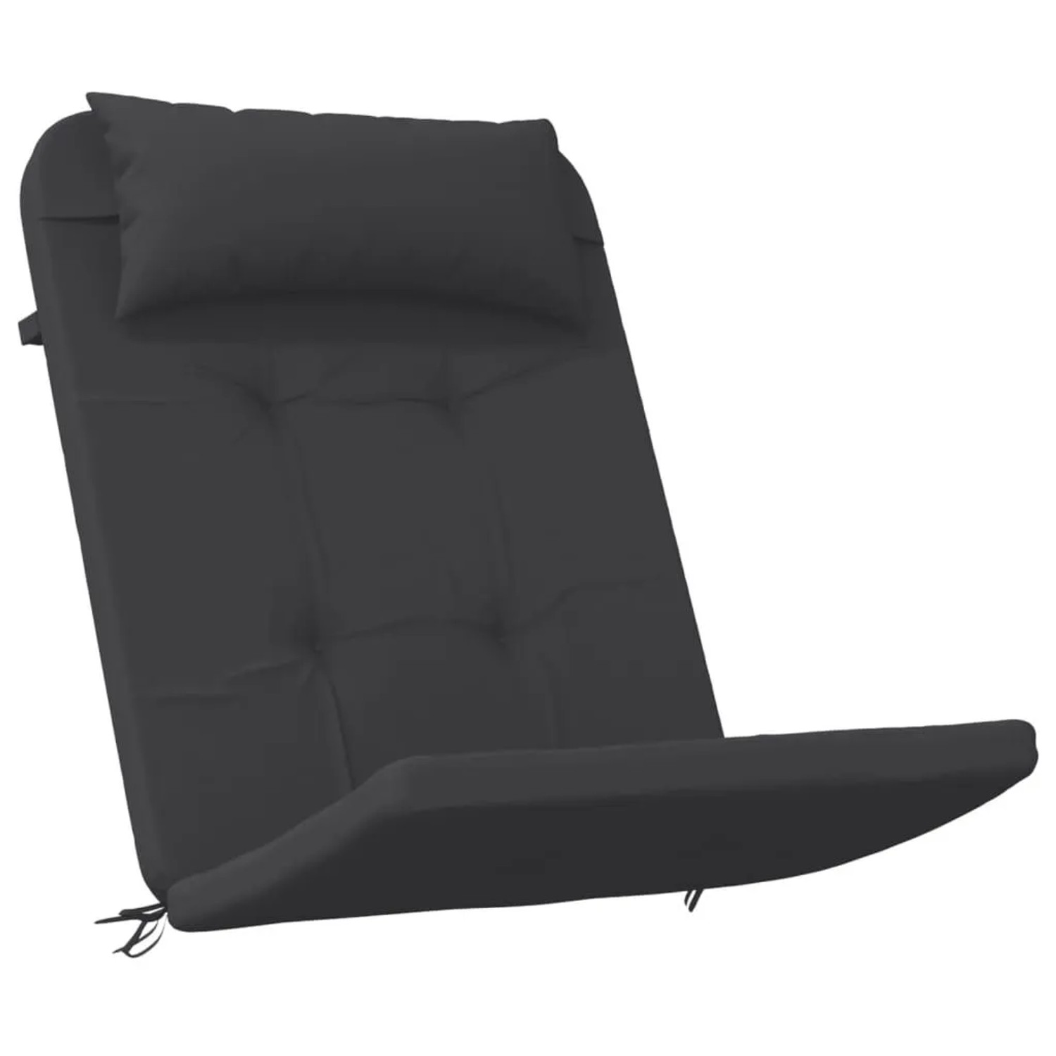 vidaXL Adirondack-Auflagen 2 Stk Schwarz Oxford-Gewebe 361837