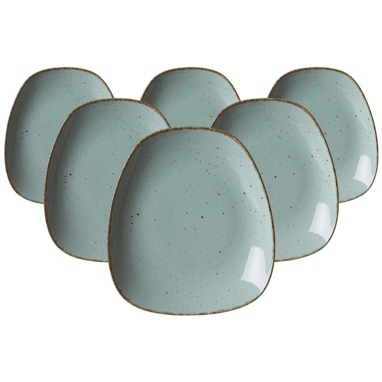Ritzenhoff & Breker Casa Beilagenteller 19 x 16,5 cm 6er Set Blau