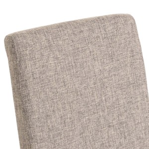 CHEFGASTRO Esszimmerstuhl 2er-Set Klassisch & Zeitlos 90x43x56cm Sitzhöhe 45cm Textil Helle Beine Grau
