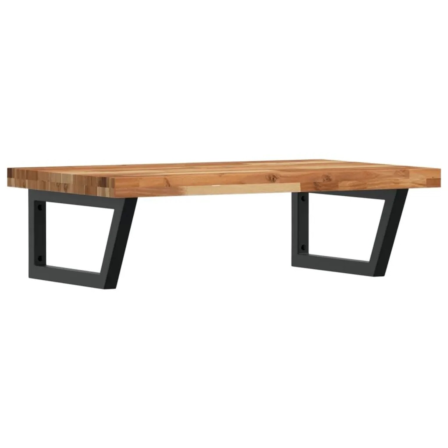 vidaXL Waschbeckenregal Wandmontage Stahl und Akazienholz 3302851