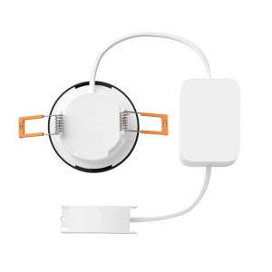 Philips Hue LED-Einbauleuchte Slim White & Color Ambiance Ø 9 cm Schwarz