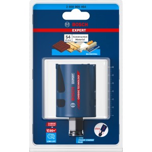 Bosch Expert Lochsäge Construction Material Ø 54mm, blau, für vielfältige Baumaterialien.