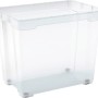 Transparente OBI Allzweckbox Santos XXL (78 l) mit Rollen, ideal zur Aufbewahrung und zum Transport.