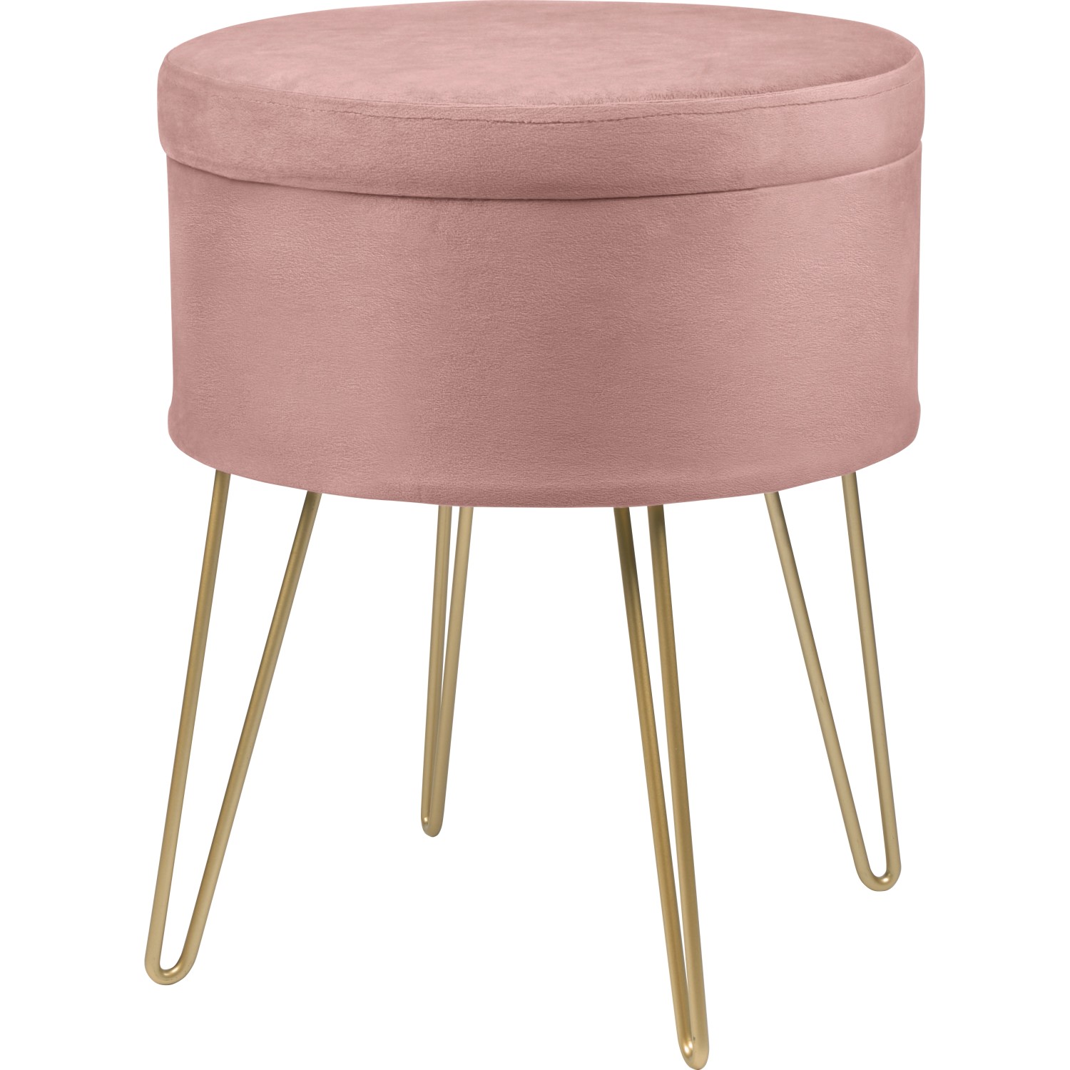 Sitzhocker Blush Bordeaux MDF 45 cm x Ø 36 cm Rosa