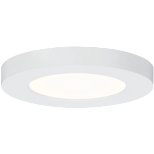 Rundes, weißes Paulmann LED-Einbaupanel Cover-it, 6W, für Deckenmontage.