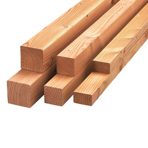 Konstruktionsholz Douglasie, 3,5x7x200 cm, rötliches Vollholz für vielseitige Bauprojekte.