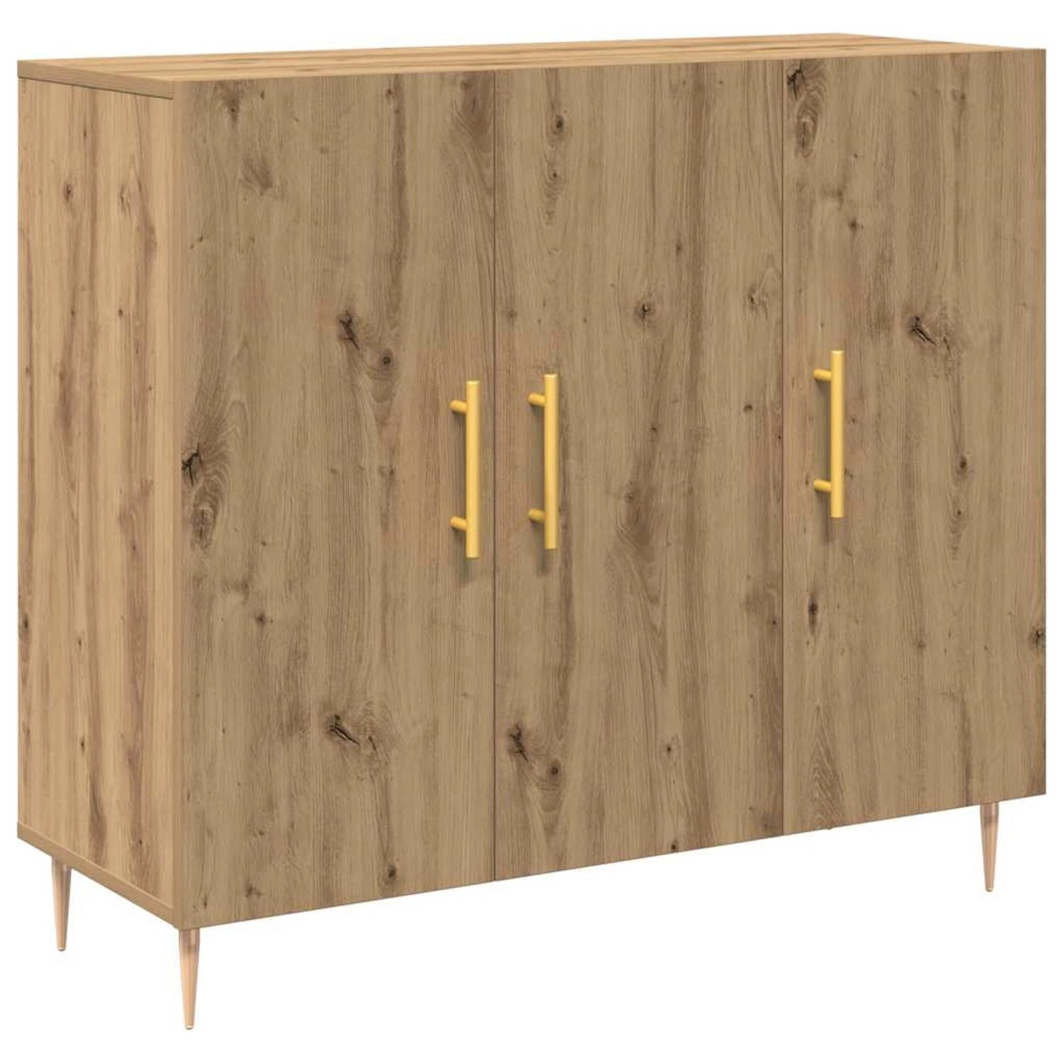 vidaXL Sideboard Eiche Handwerklich 90 x 34 x 80 cm Holzwerkstoff 869077 günstig online kaufen