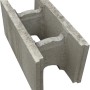 Grauer Schalungsstein/Mauerstein (50x25x24 cm) für Mauern, Stützwände und Fundamente.