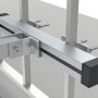 Schwaiger Geländer-Montage Set für Solarmodul, Detailansicht der Befestigung am Geländer.