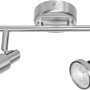 LEDVANCE LED-Spot, 2-flammig, silberfarben, 17 cm. Deckenleuchte mit zwei Strahlern.