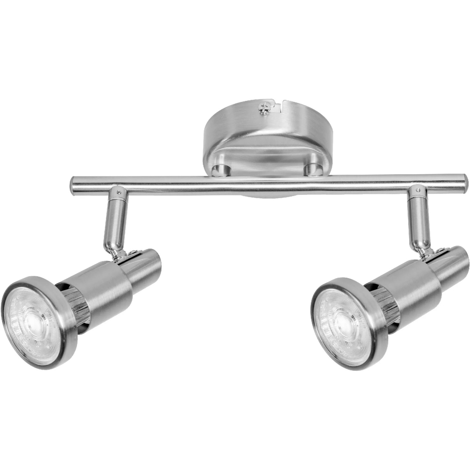 LEDVANCE LED-Spot, 2-flammig, silberfarben, 17 cm. Deckenleuchte mit zwei Strahlern.