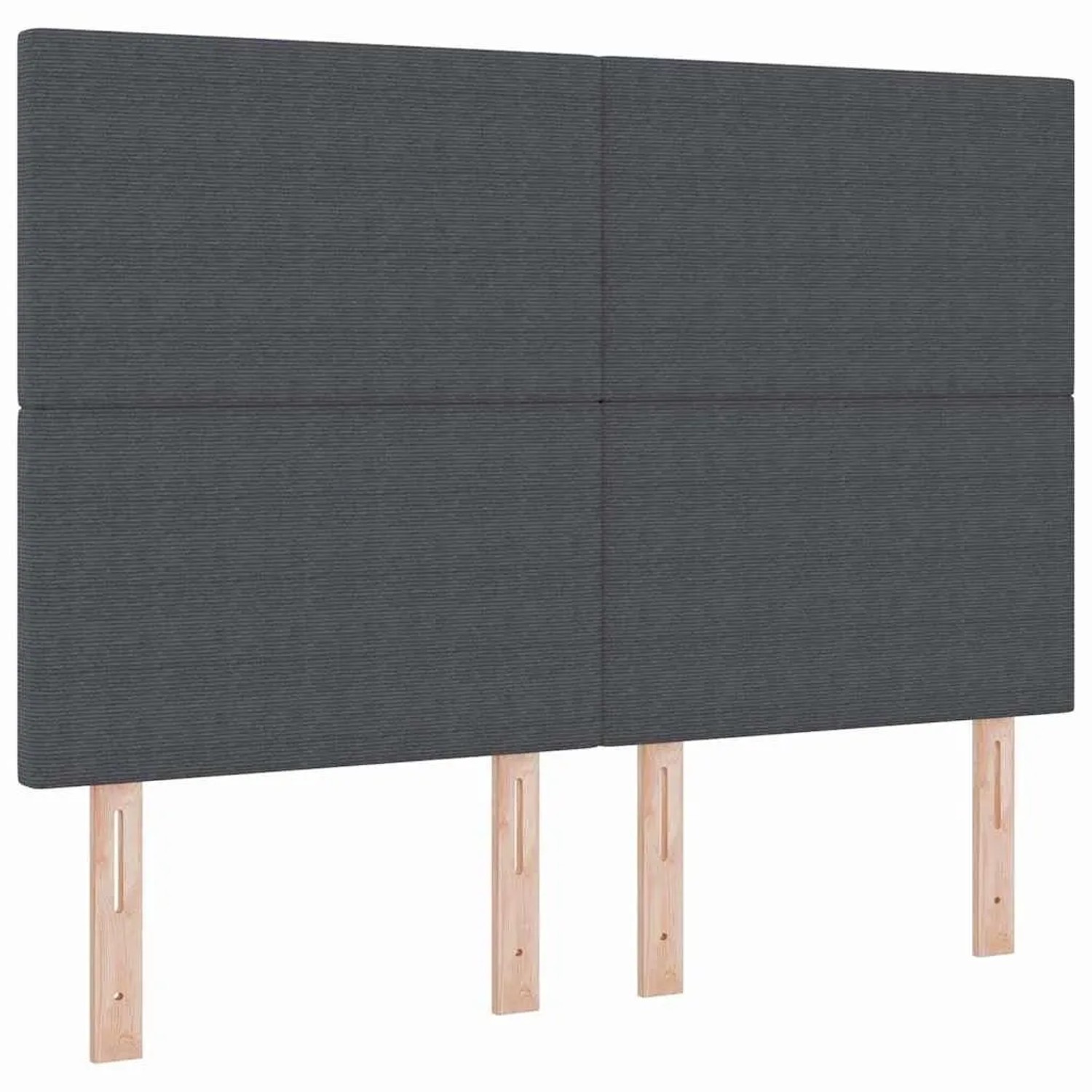 vidaXL Kopfteil mit Kopfteil Dunkelgrau 144 cm Kunstleder 3337725