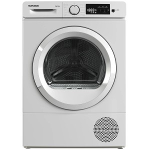 Telefunken Wärmepumpentrockner TWP7EW, 7 kg Frontlader Wäschetrockner in Weiß.