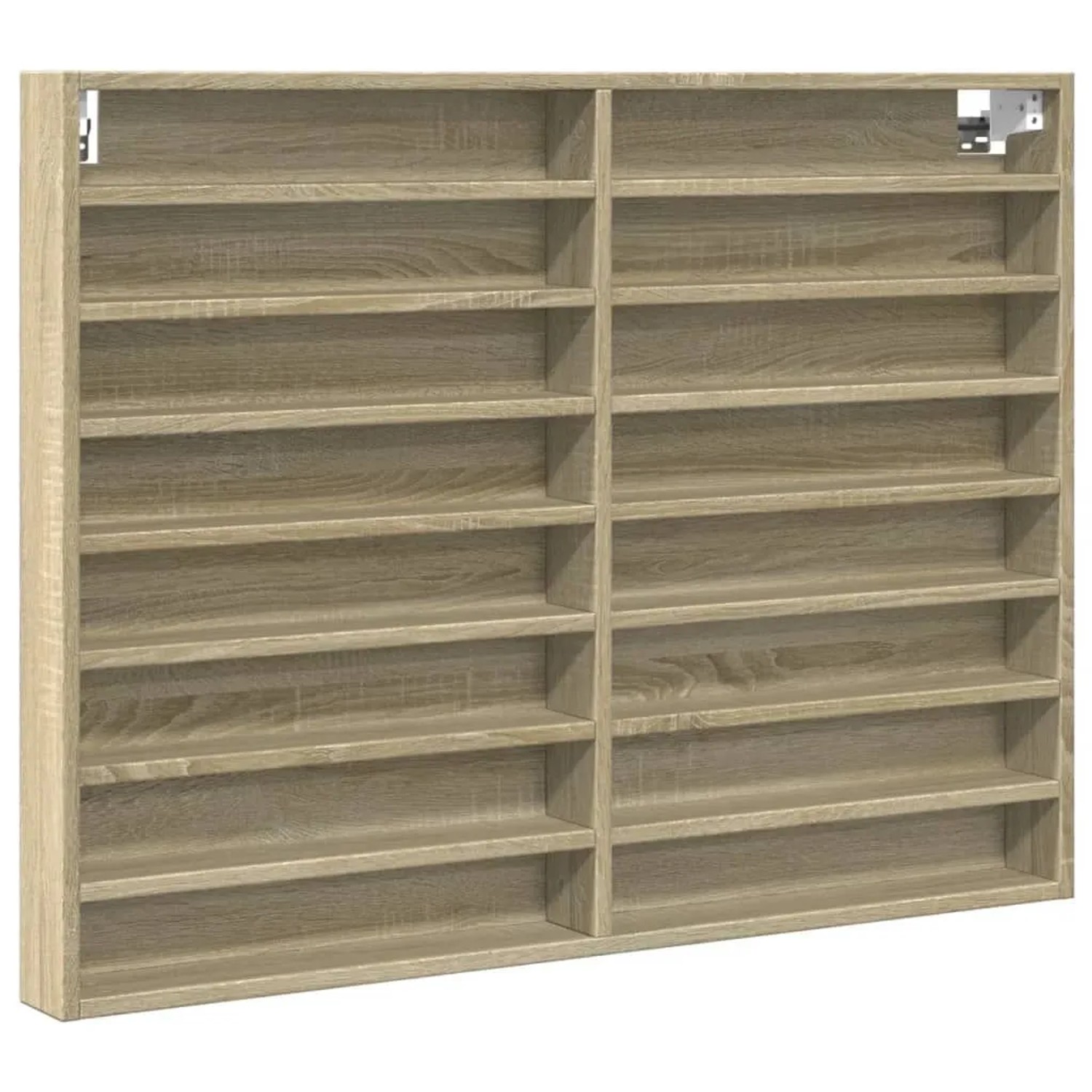 vidaXL Vitrinenschrank Sonoma-Eiche 100x8,5x75 cm Holzwerkstoff 847935