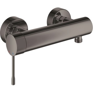 Grohe Essence Einhand-Brausebatterie in Hard Graphite für die Wandmontage.