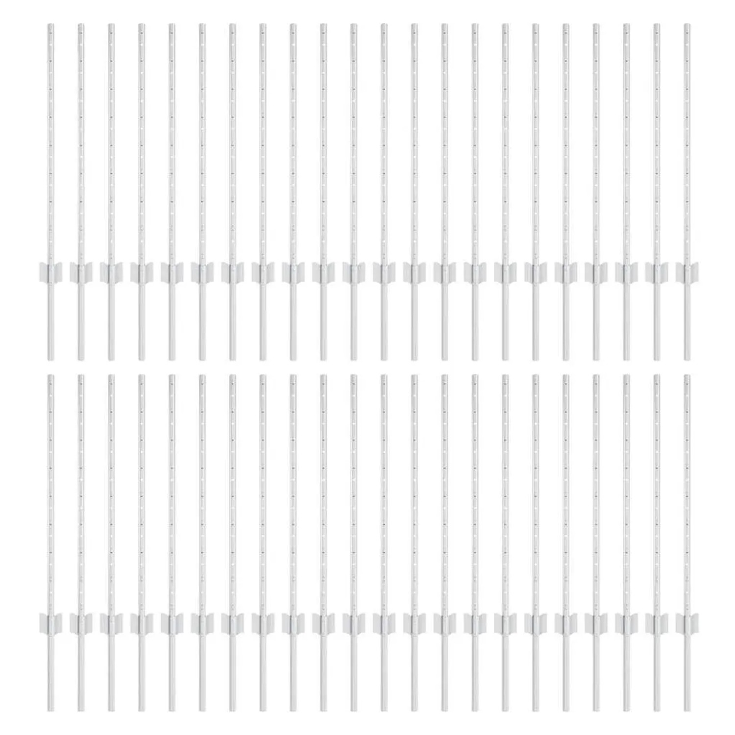 vidaXL Zaunpfosten 44 Stk Silber 120 cm Stahl 3335953 günstig online kaufen