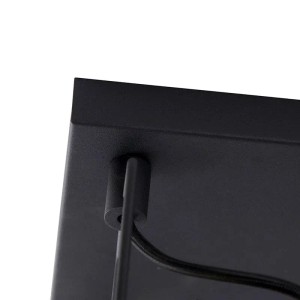 Detailaufnahme der schwarzen QAZQA Industriespot Suplux 4-flammig Deckenleuchte.